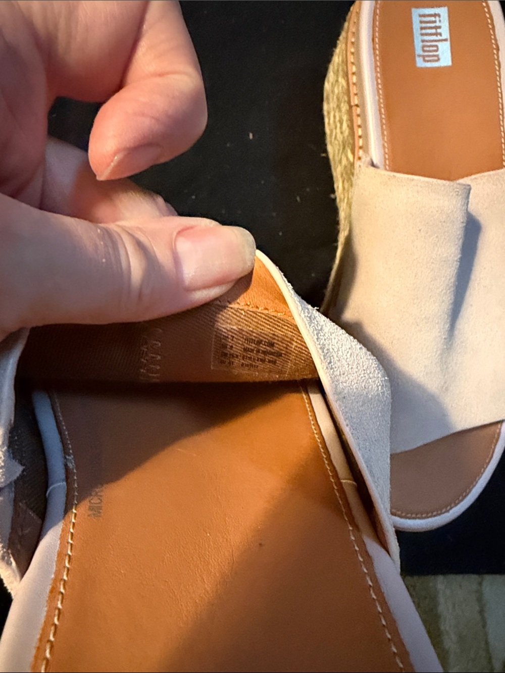 Fitflop Pale Beige Slide Mules - Picture 14 of 15